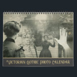 Victorian Gothic Photo Vintage Horror  Calendar<br><div class="desc">Twelve months of eerie sepia Victorian gothic horror photos. Vintage macabre photos for gothic horror lovers.</div>