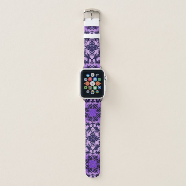 Victorian Gothic Purple Apple Watch Band (Front)