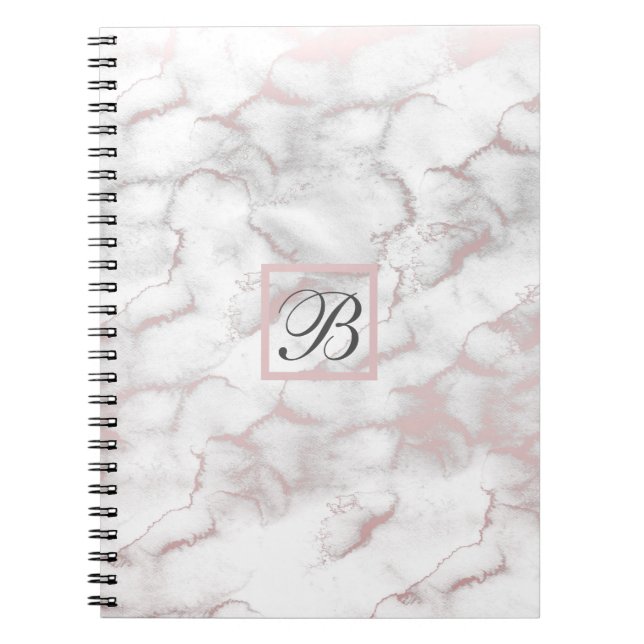 Victorian Gothic Romance Skull Wings & White Roses Notebook (Front)