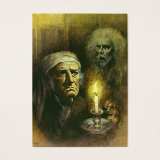 Victorian Gothic Scrooge ACEO Business Card (Front)