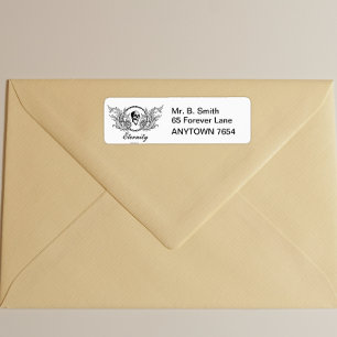 Victorian Gothic Skulls Eternity Label