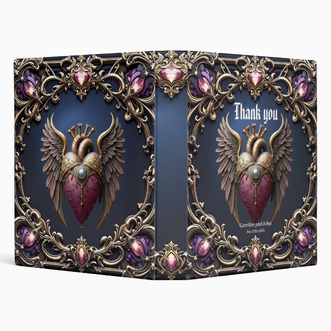 Victorian Gothic Wedding Collection 3 Ring Binder (Background)