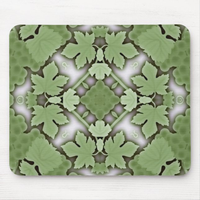 Victorian Grape Leaf Design Mouse Pad (Front)
