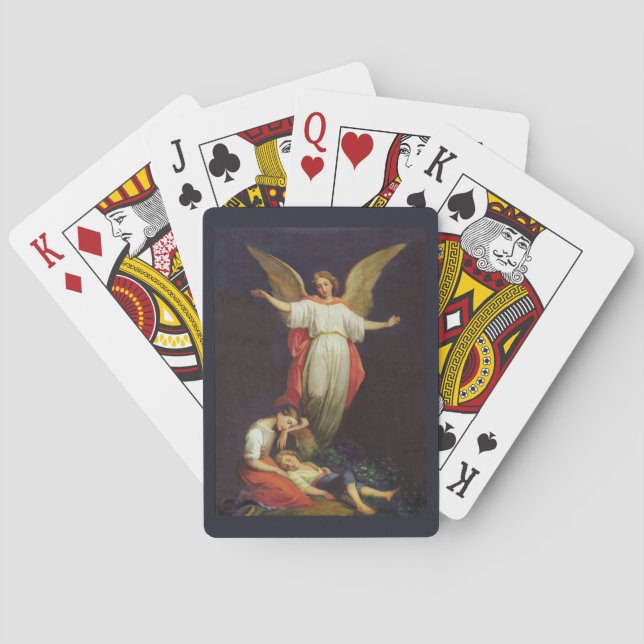 Victorian Guardian Angel Poker Cards (Back)
