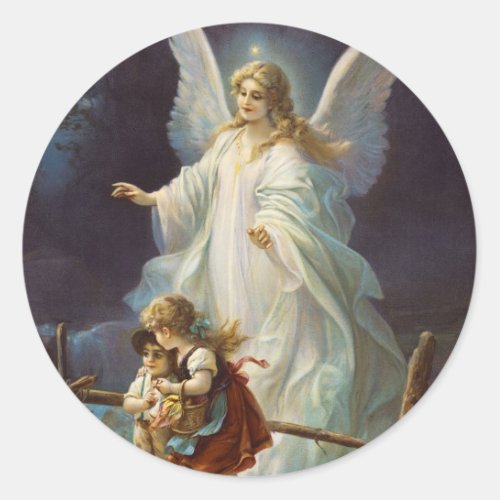 Victorian Guardian Angel Stickers