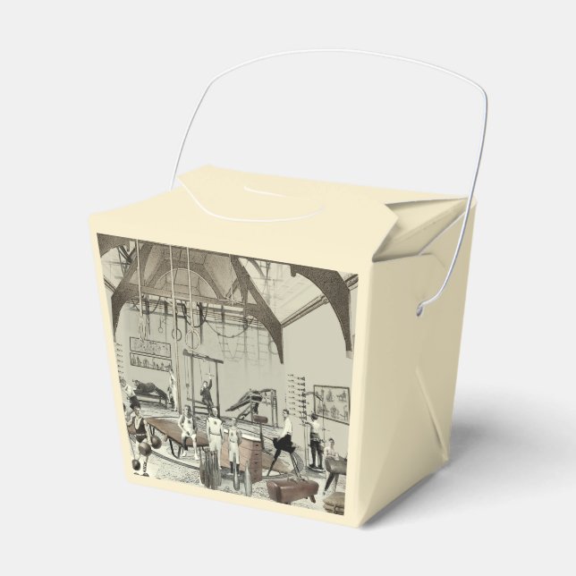 Victorian Gym Favor Boxes (Front Side)