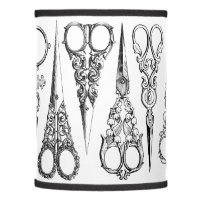 Victorian hairdresser scissors elegant poster, Zazzle