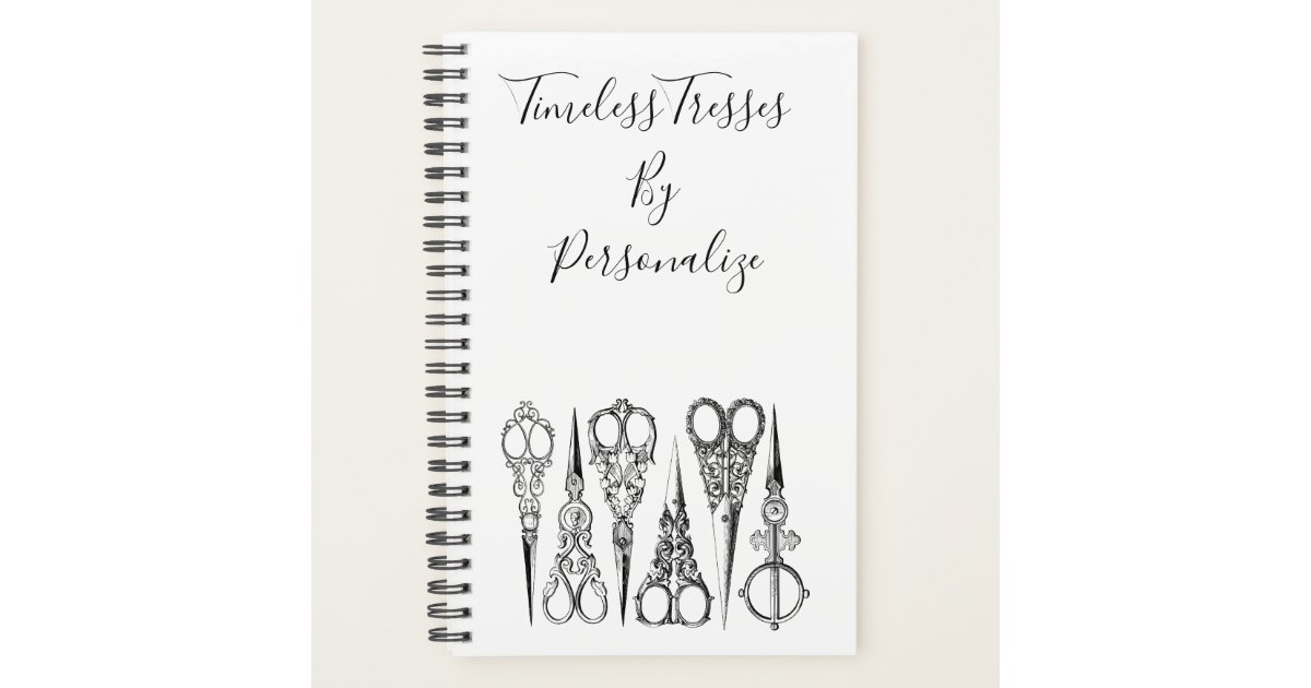 Victorian hairdresser scissors elegant poster, Zazzle