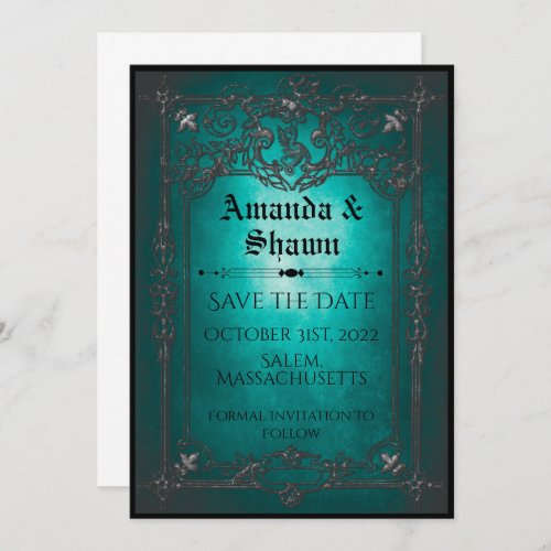 Victorian Halloween Fantasy Save The Date