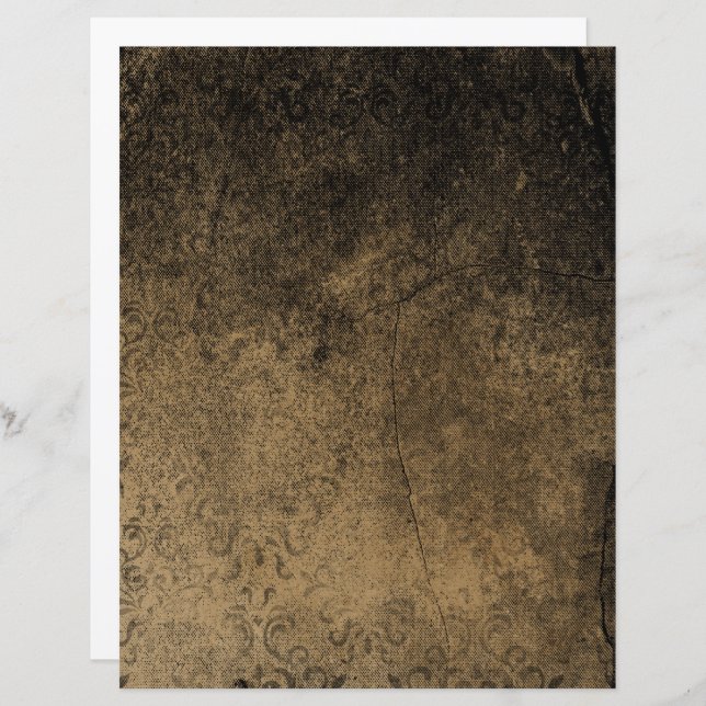 Victorian Halloween Gothic Scrapbook Paper | Spook (Front/Back)