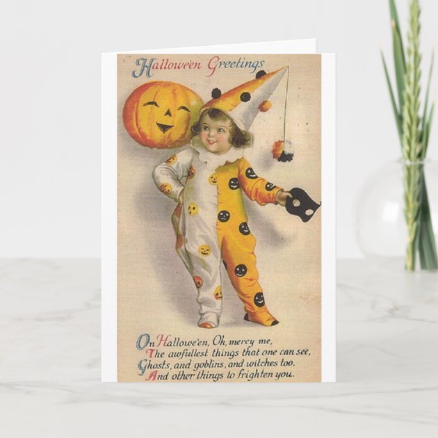 Victorian Halloween Greeting Card
