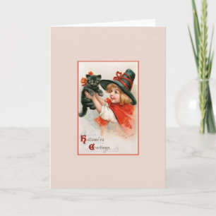 Victorian Halloween Greeting Card