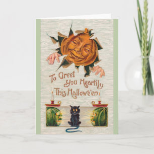 Victorian Halloween Greeting Card