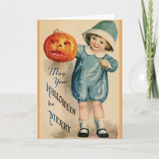 Victorian Halloween Greeting Card (Front)