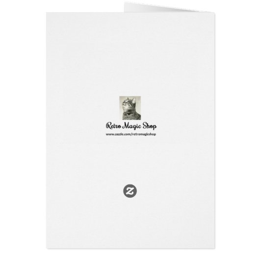 Victorian Halloween Greeting Card (Back)