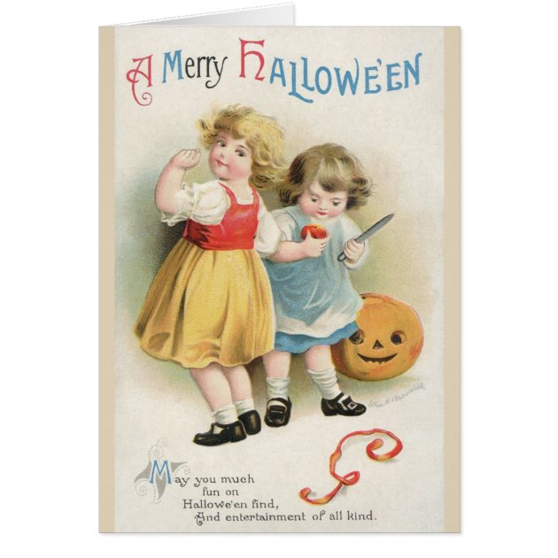 Victorian Halloween Greeting Card