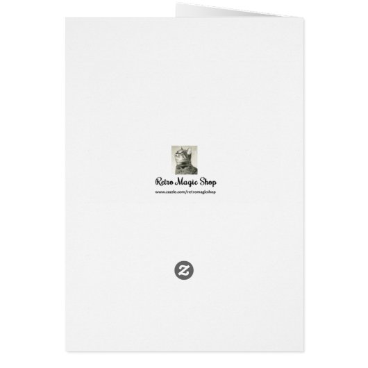 Victorian Halloween Greeting Card (Back)