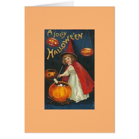Victorian Halloween Greeting Card (Front)