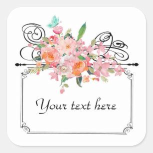 Victorian hanging sign sticker