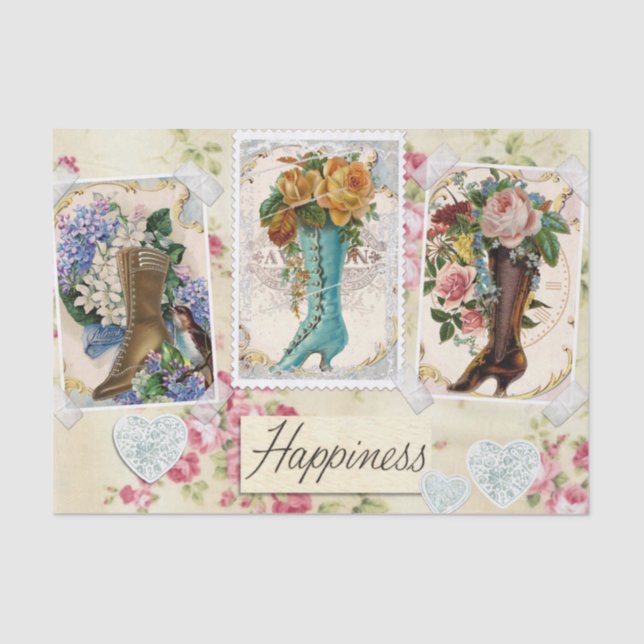 Victorian Happiness Tissue Paper (Front)