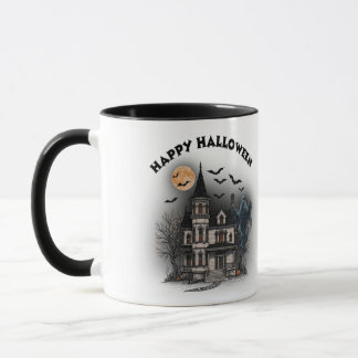 Victorian Haunted House Vintage Halloween Mug