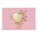 Victorian Heart Laminated Placemat at Zazzle