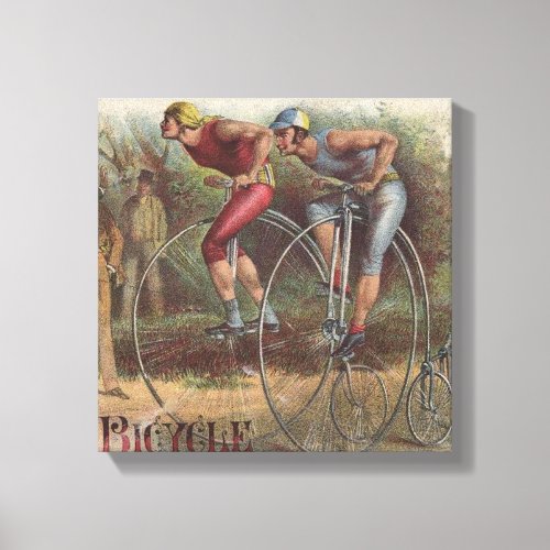 Victorian High Wheel Bicycles Canvas Print