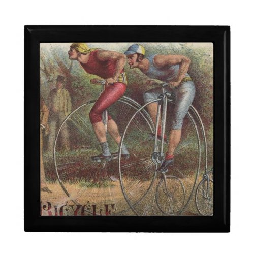 Victorian High Wheel Bicycles Jewelry Box