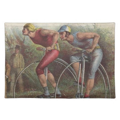 Victorian High Wheel Bicycles Placemat