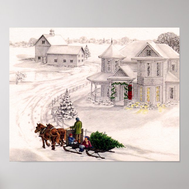 Victorian Holiday Home Print (Front)