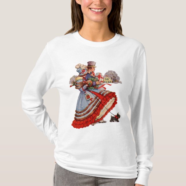 Victorian Holiday Leggings T-Shirt (Front)