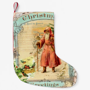 Victorian Holiday Small Christmas Stocking