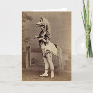 Victorian Horse Costume Daguerreotype/Photo Card