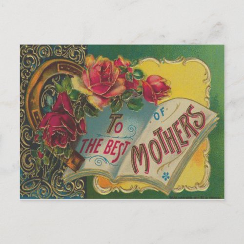 Victorian Horseshoe Mothers Day Card
