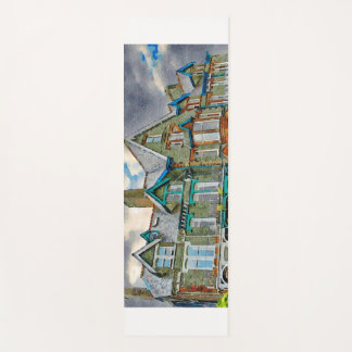 Victorian house in Keswick painted in watercolor Yoga Mat
