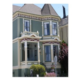 Victorian House in San Francisco Postcard