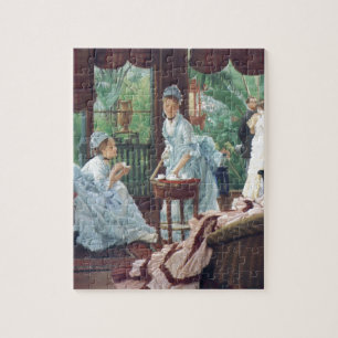 Victorian House Party Tea Fashion Tissot Jigsaw Puzzle