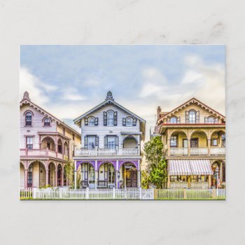 Victorian House Row Postcard by Winterwoodphoto at Zazzle