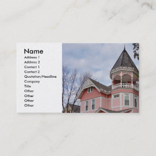 Victorian houses business card