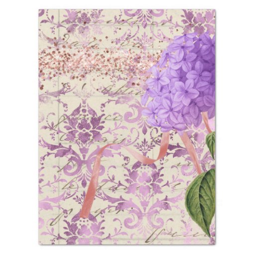 Victorian Hydrangea Ephemera Decoupage Tissue Paper Zazzle