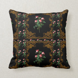 Victorian II Lasher's Rose Throw Pillow