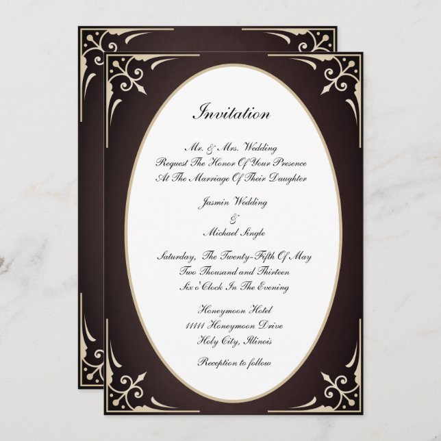 Victorian Invitation (Front/Back)