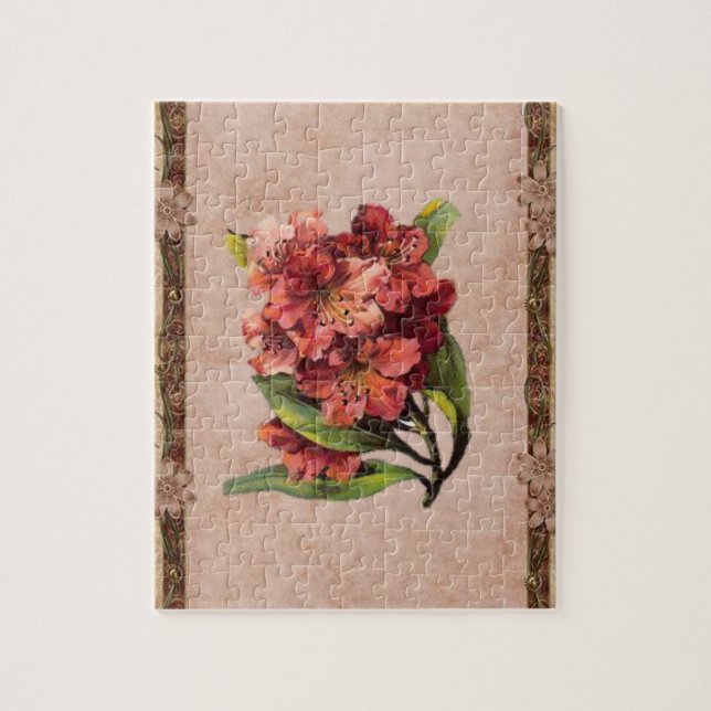 Victorian Jigsaw Puzzle Floral (Vertical)