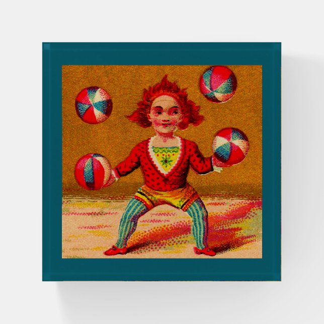 Victorian juggler paperweight (Front)