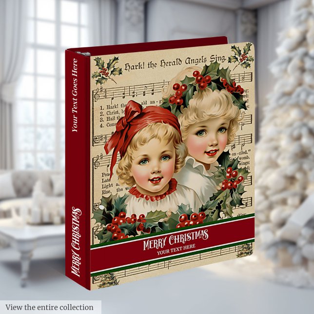 Victorian Kids Christmas Recipes Binder Custom Nam (Victorian Kids Christmas Recipes Binder Custom Name)