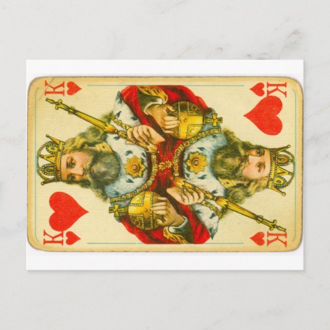 Victorian King of Hearts Postcard (Front)