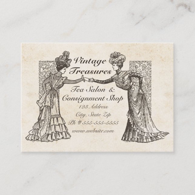 Victorian Ladies Business Card (Front)