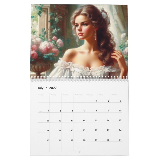Victorian Ladies Calendar (Jul 2027)