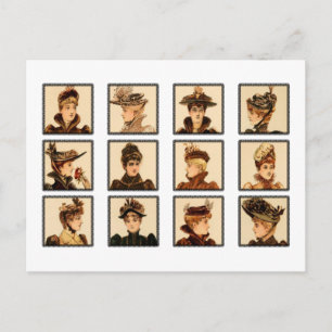 Victorian Ladies' Fashion Postcard