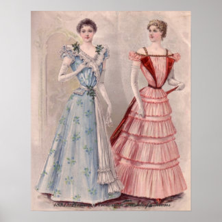 Victorian Ladies House Style In Catalog Posters